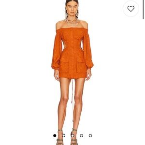 Sunday’s x Revolve Lilly Mini Dress in Toffee Brown